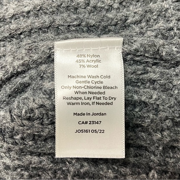 Talbots Shawl Collar Shaker Stitch Wool V Neck Pullover Sweater Oversized Small - Picture 9 of 9